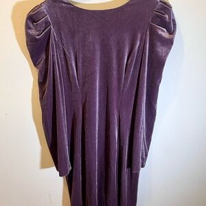 Vince Camuto Purple Long Sleeve Dress